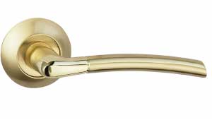 Дверные ручки Bussare FINO A-13-10 цвет: Золото/золото матовое 