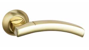 Дверные ручки Bussare SOLIDO A-37-10 цвет: Золото/золото матовое
